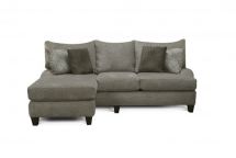 Del Mar Catalina Sofa with Floating Ottoman Chaise